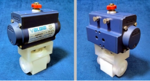 iPolymer ball valve ISO-5211 Pneumatic Actuated